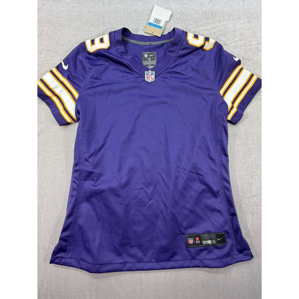 New Nike Women Minnesota Vikings Women Jersey Purple Size Medium On Field Blank